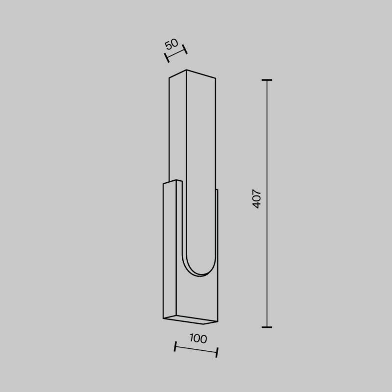 Бра MODELUX MS.103.400 BK