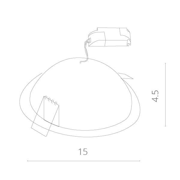 Встраиваемый светильник ARTE Lamp A7012PL-1WH
