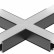 Соединитель угловой X-образный накладной Arlight KLUS 031269