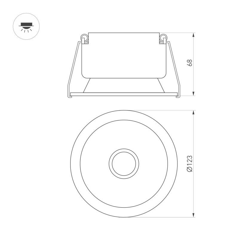 Светильник Downlight Arlight 050185
