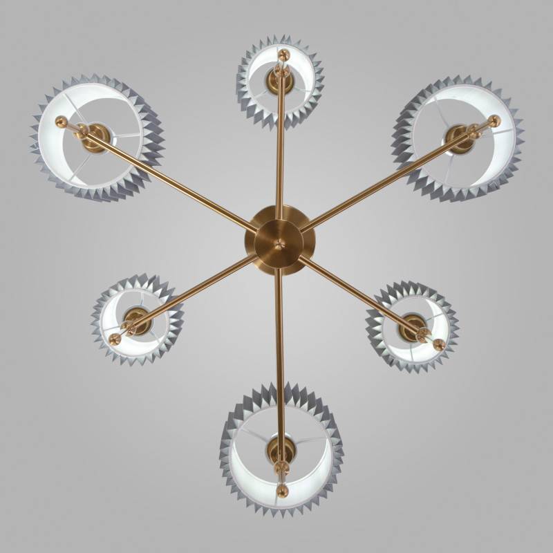 Люстра на штанге Eurosvet 60162/6 латунь