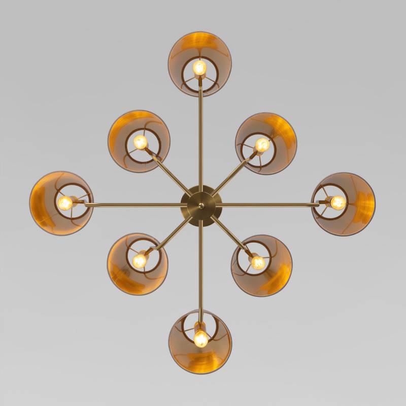 Люстра на штанге Eurosvet 60173/8 латунь