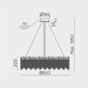 Подвесная люстра MODELUX ML.8250.800 GD