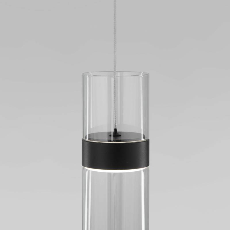 Подвесной светильник Eurosvet 50244/1 LED черный/прозрачный