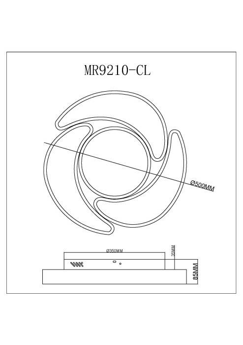 Накладной светильник MyFar MR9210-CL