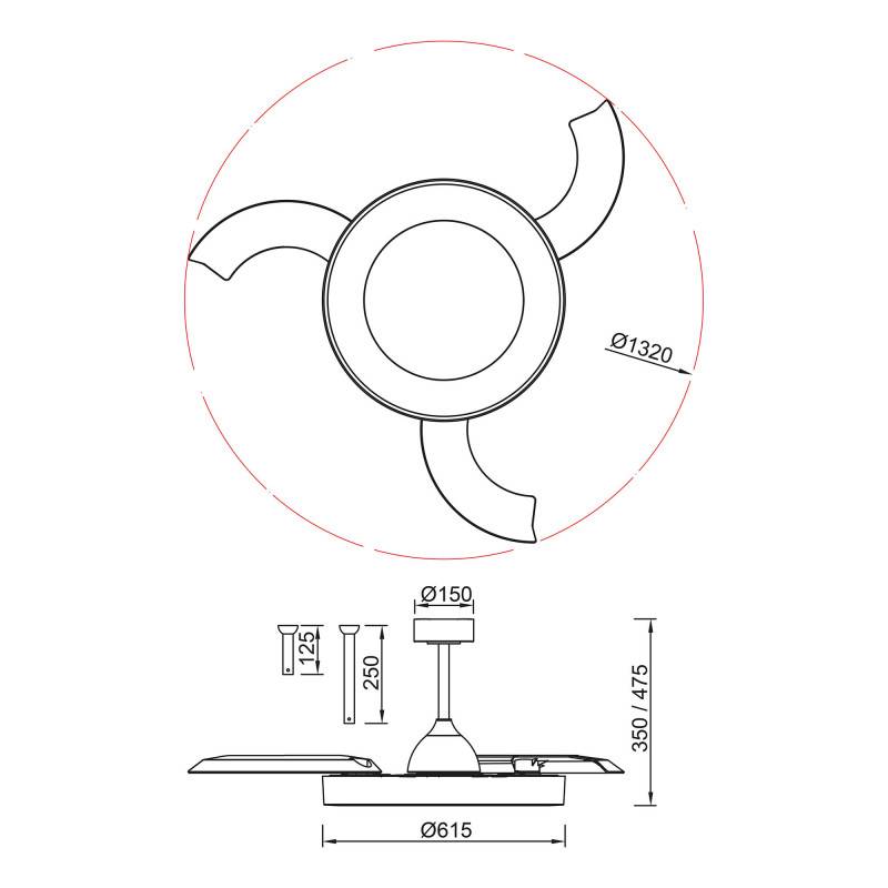 Подвесной светильник Mantra 9058