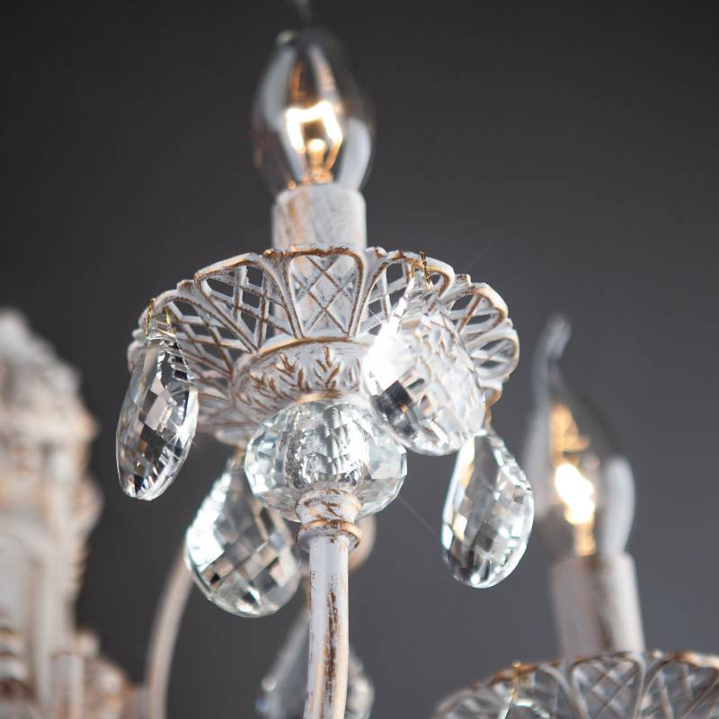 Бра Eurosvet 3305/3 белый с золотом/прозрачный хрусталь Strotsk