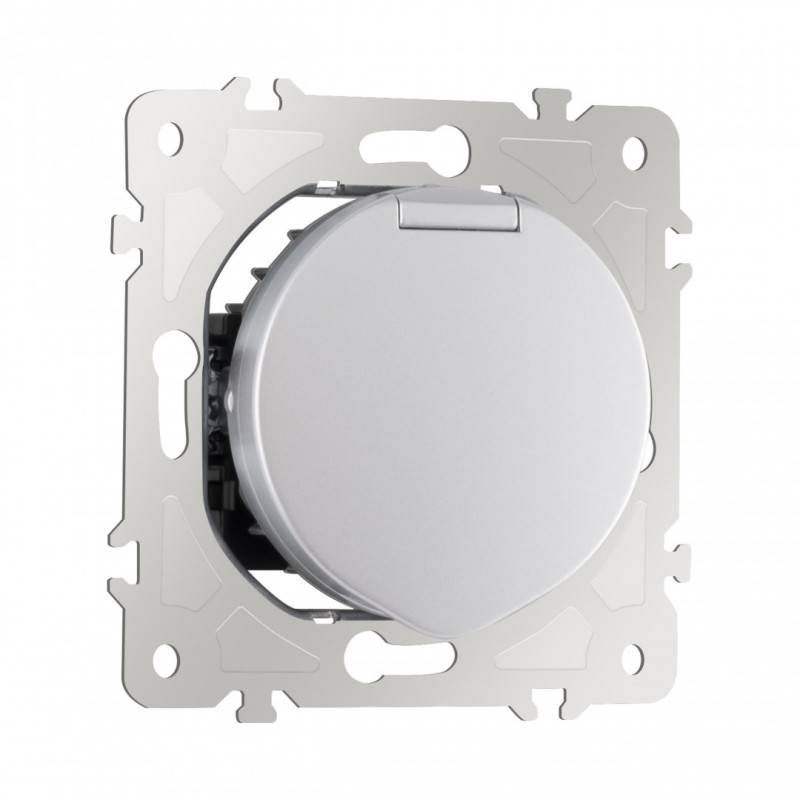 Розетка Arte Milano 202.41-1.silver