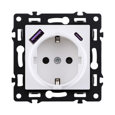 Розетка KOLLINGER AS-016WH