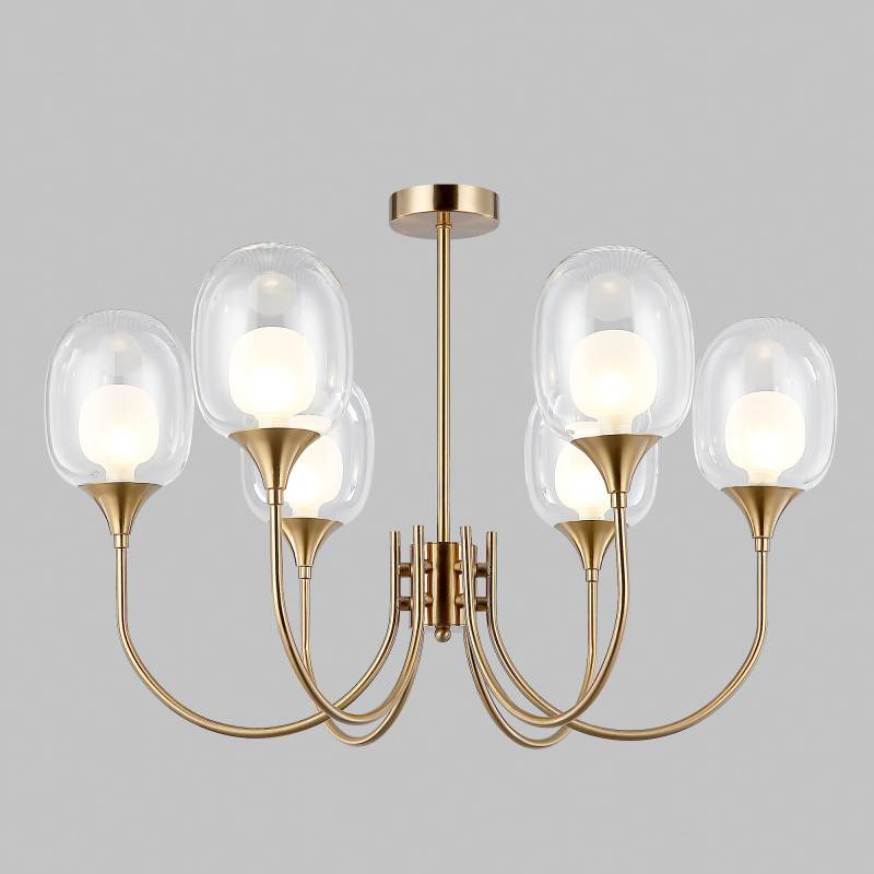 Люстра на штанге Eurosvet 70217/6 латунь