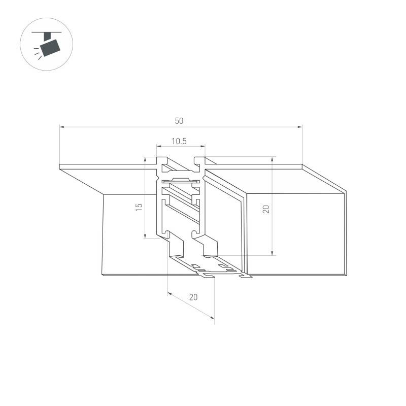 Соединитель для шинопровода Arlight 051939