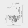 Подвесная люстра MODELUX ML.6775.600 GD