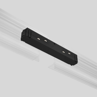 Коннектор Elektrostandard Slim Magnetic Прямой коннектор черный 95135/00