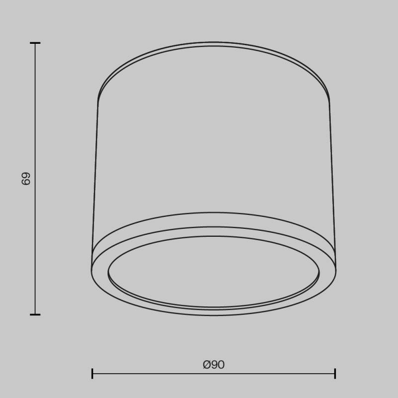 Накладной светильник Maytoni Technical C095CL-GX53-W