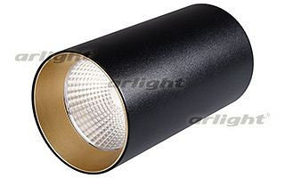 Накладной светильник Arlight  SP-POLO-R85-1-15W Warm White 40deg (Black, Gold Ring)