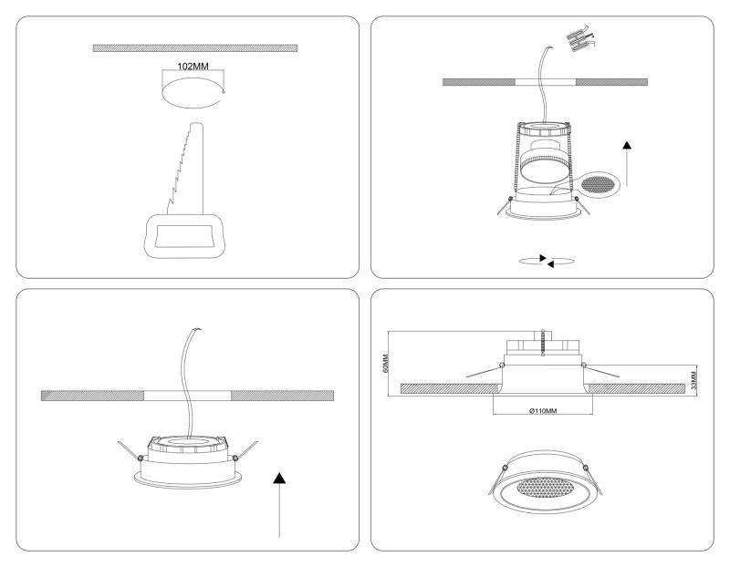 Встраиваемый светильник Ambrella Light TN49509