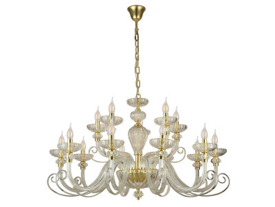 Подвесная люстра Newport 8620+5/C mat.soft gold clear