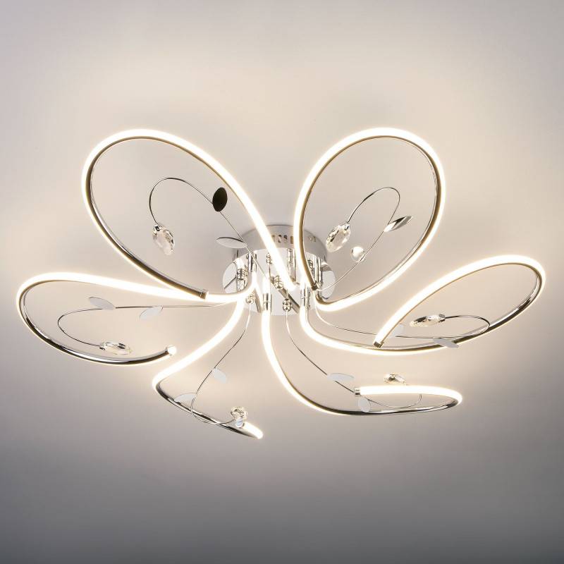 Накладная люстра Eurosvet 90082/6 хром