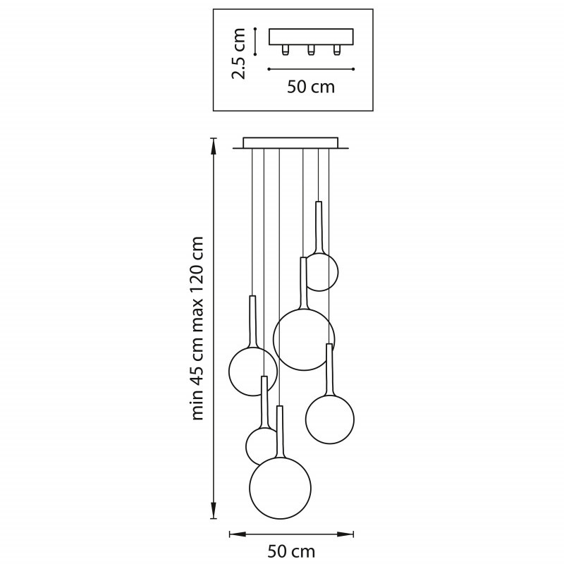 Каскадная люстра Lightstar 813063