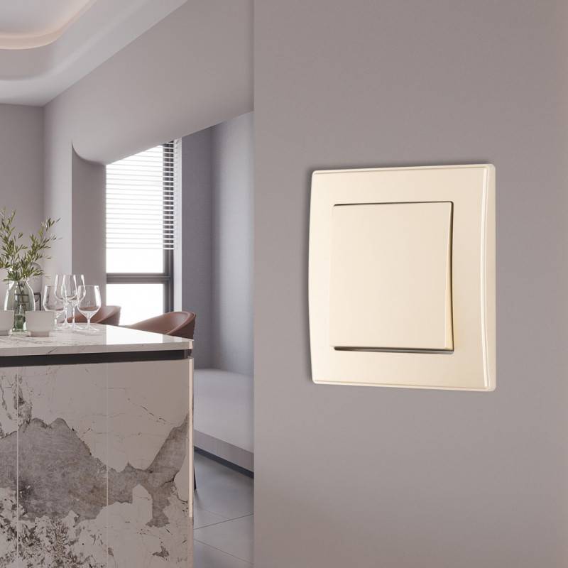 Выключатель Arte Milano SET06-1-30-1 shampan