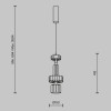 Подвесной светильник Maytoni MOD253PL-L18BS3K2