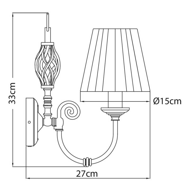 Бра ARTE Lamp A8390AP-1AB