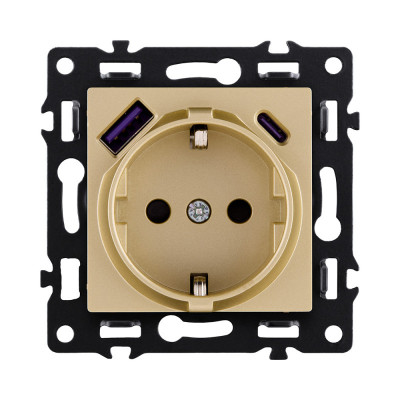 Розетка KOLLINGER AS-016GD