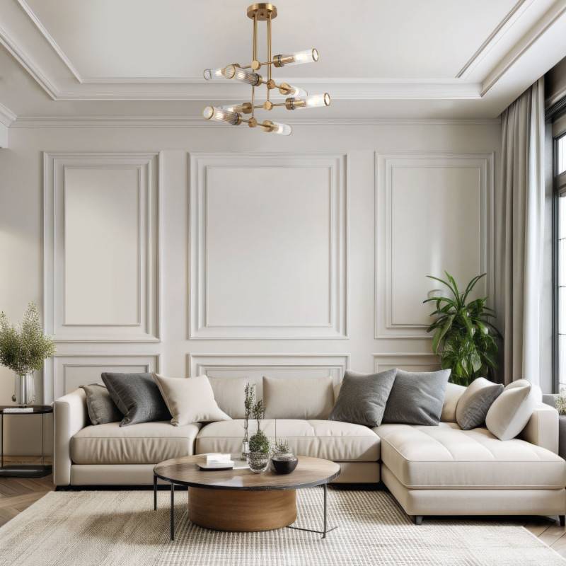 Люстра на штанге Eurosvet 60166/8 латунь