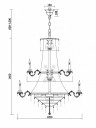 Подвесная люстра Maytoni Palace DIA890-PL-42-G