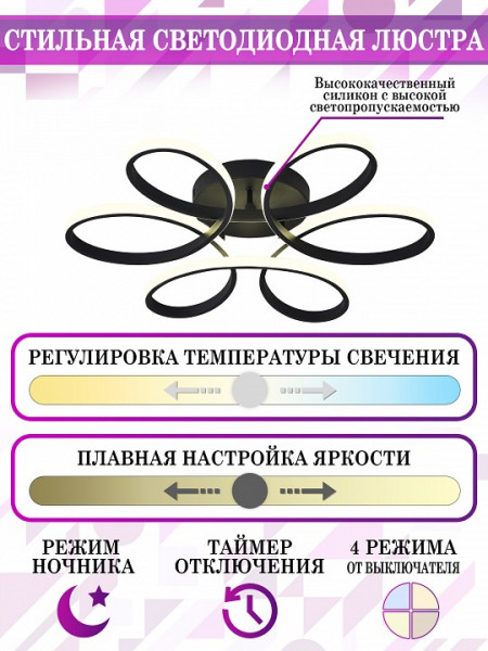 Потолочная люстра Natali Kovaltseva High-Tech Led Lamps HIGH-TECH LED LAMPS 82025