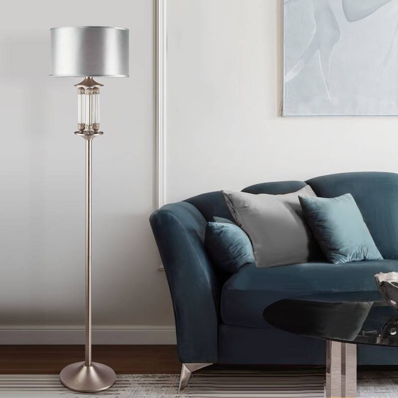 Торшер Eurosvet 01046/1 сатин-никель