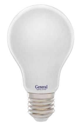Лампа светодиодная филамент General E27, 13W, 220V, A60, матовая стеклянная, 2700К
