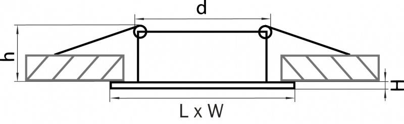 Встраиваемый светильник Lightstar 011035