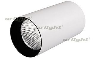 Накладной светильник Arlight  SP-POLO-R85-1-15W Warm White 40deg (White, Black Ring)