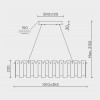 Подвесная люстра MODELUX ML.6995.1000 BS