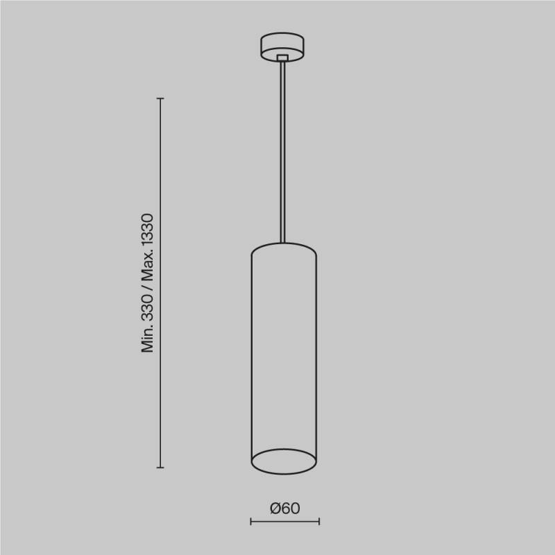 Подвесной светильник Maytoni Technical P075PL-01MG