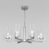 Подвесная люстра Eurosvet 60133/8 серебро
