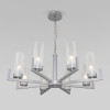Подвесная люстра Eurosvet 60133/8 серебро