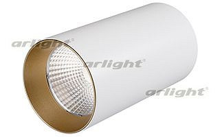 Накладной светильник Arlight  SP-POLO-R85-1-15W Warm White 40deg (White, Gold Ring)