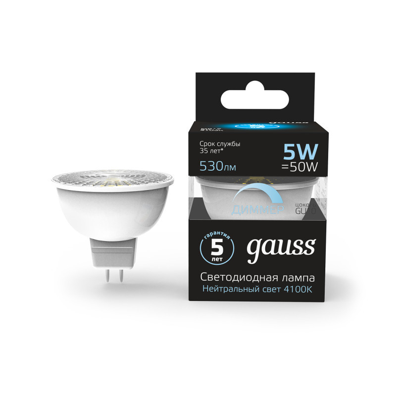 Светодиодная лампа Gauss 101506205-D