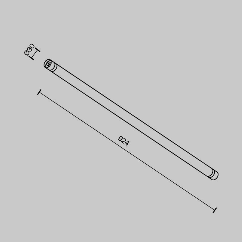 Соединитель для шинопровода Maytoni Technical CA011-L900-B