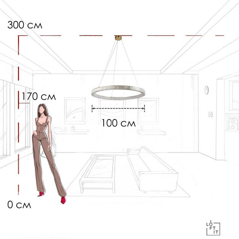 Подвесная люстра LOFT IT 10408/1000