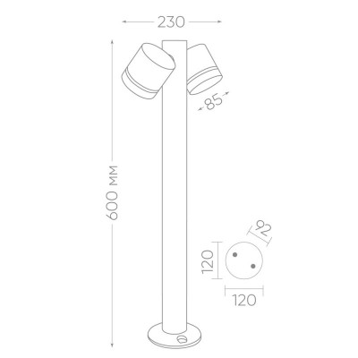 Садово-парковый светильник Feron 11711