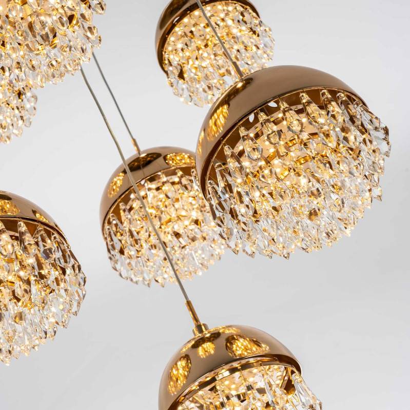 Каскадная люстра MODELUX ML.2210.7 GD