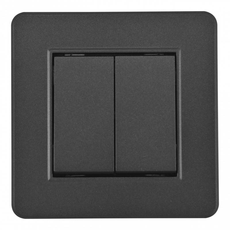 Выключатель Arte Milano SET16-1-30-2 black