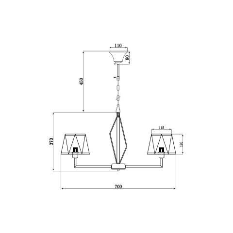 Подвесная люстра Vele Luce VL2191L06