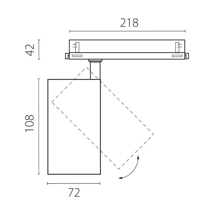 Светильник на шине Lightstar A5236DALI
