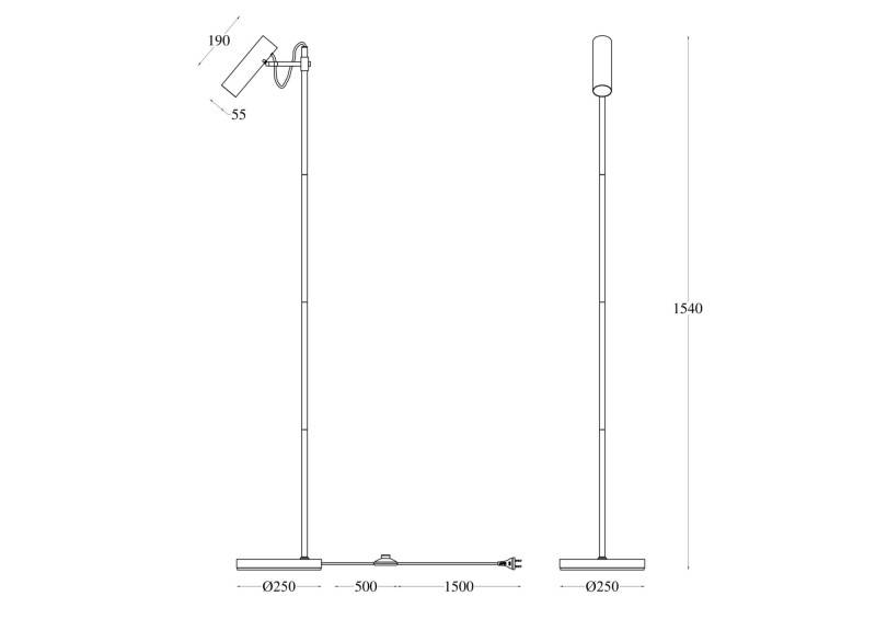 Торшер Maytoni MOD129FL-01B