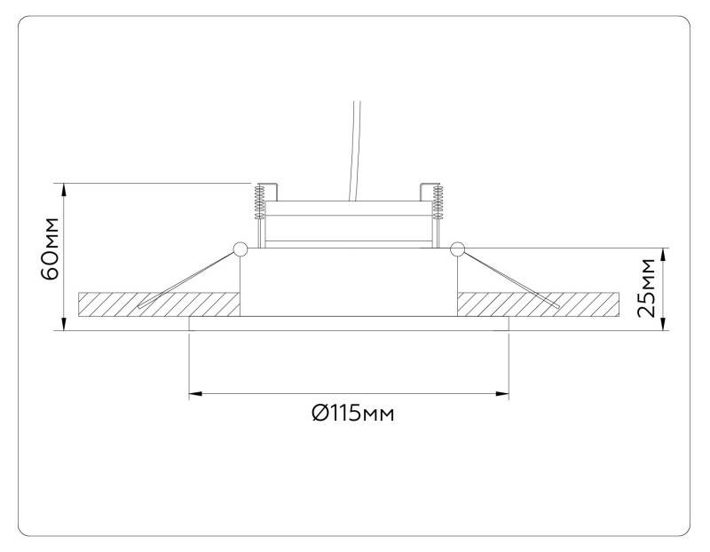 Встраиваемый светильник Ambrella Light TN52333