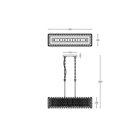 Подвесная люстра Vele Luce VL3113P07